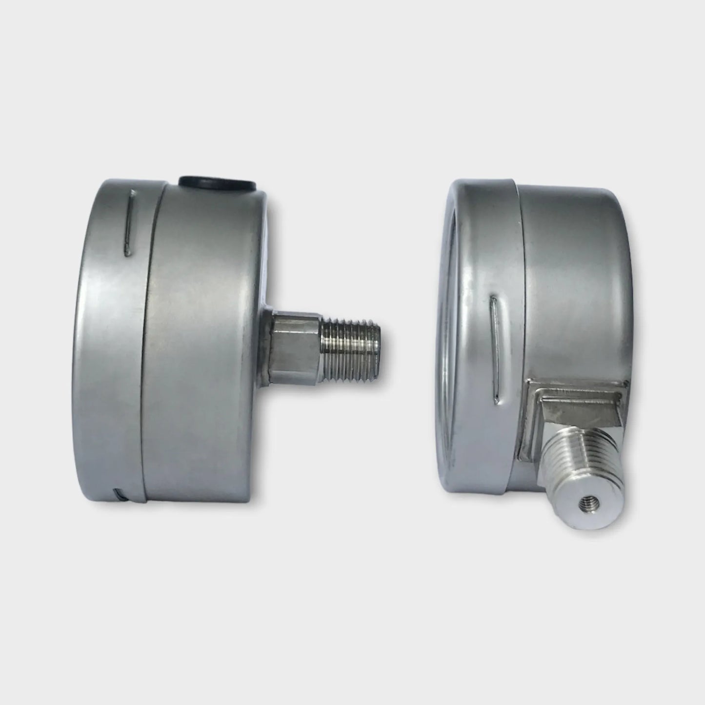 Oil Pressure Gauge Low 100 Psi 7bar Dual Scale SS316L-side