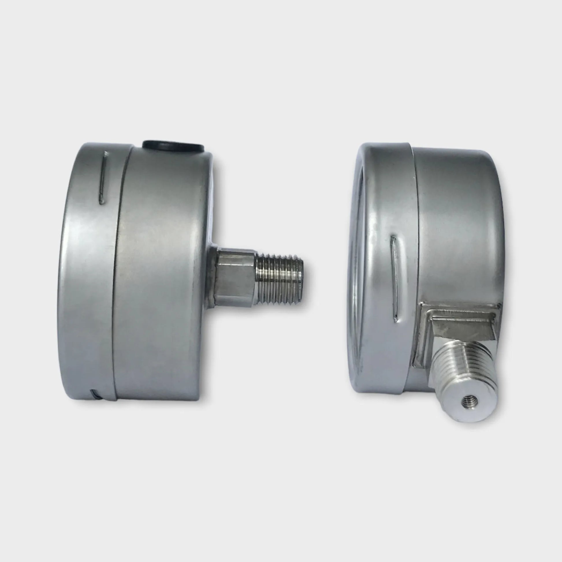 Oil Pressure Gauge Low 100 Psi 7bar Dual Scale SS316L-side