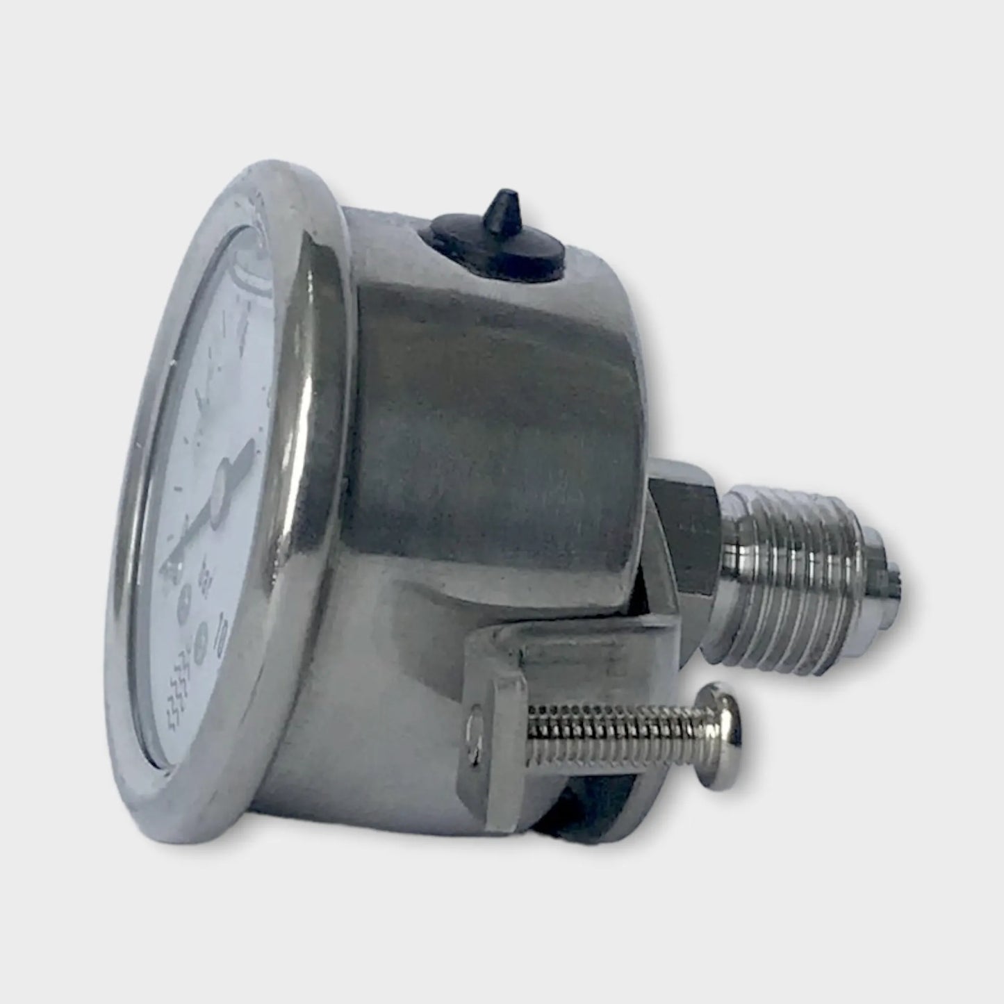 Oil Pressure Gauge Mounting Bracket 10 Bar Liquid Filled-side look