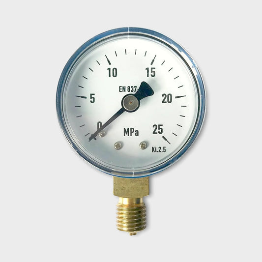 Oxygen Regulator Pressure Gauge Blue Painted Steel Case EN837-1