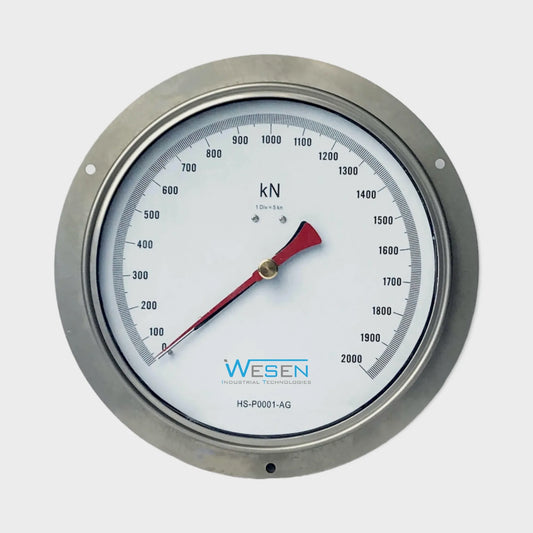 10 Inch Precision Pressure Gauge 2000 KN Stainless Steel Manometer