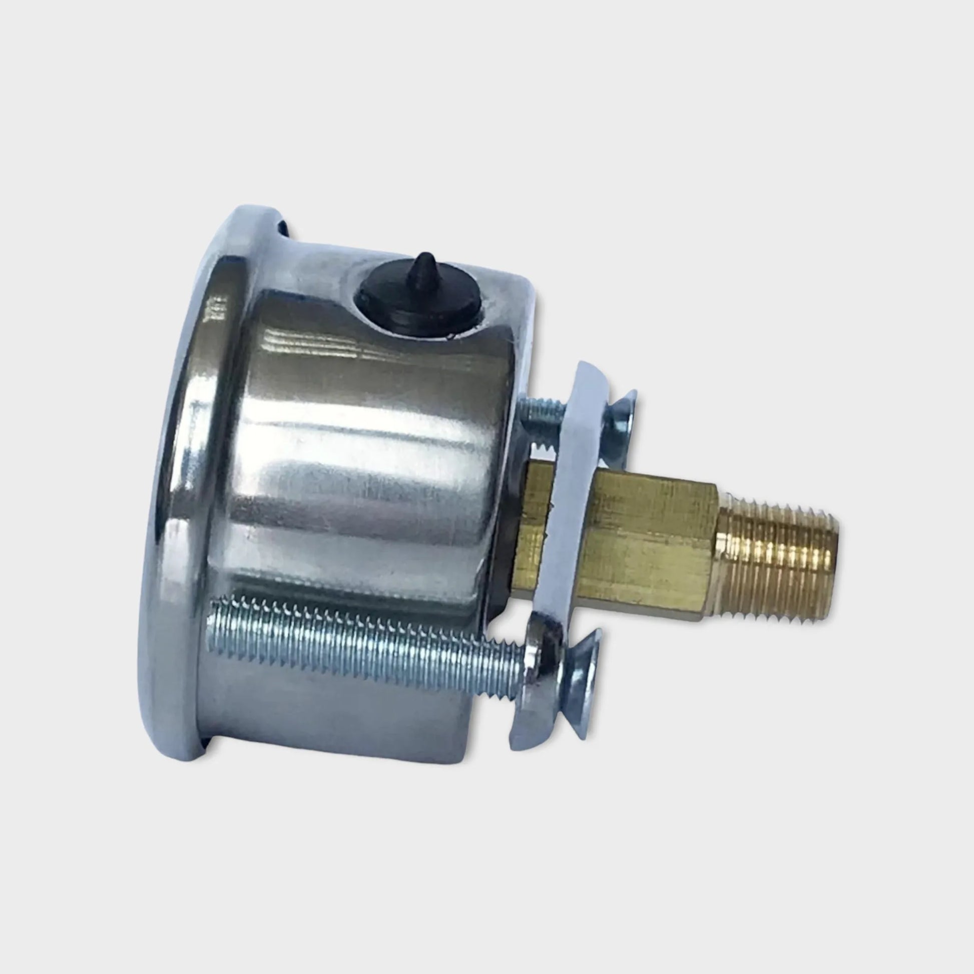 Bracket Mount 40mm Dial Pressure Gauge Best HVAC Manometer side view