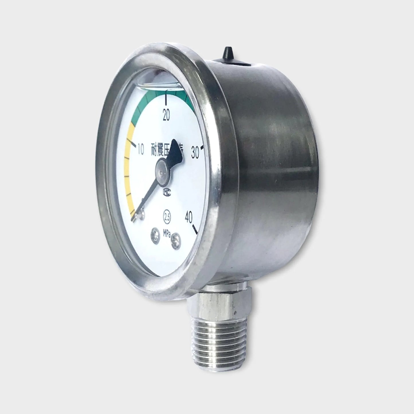 Liquid Pressure Gauge 50mm 1/8 NPT Radial Mount HVAC Manometer-side