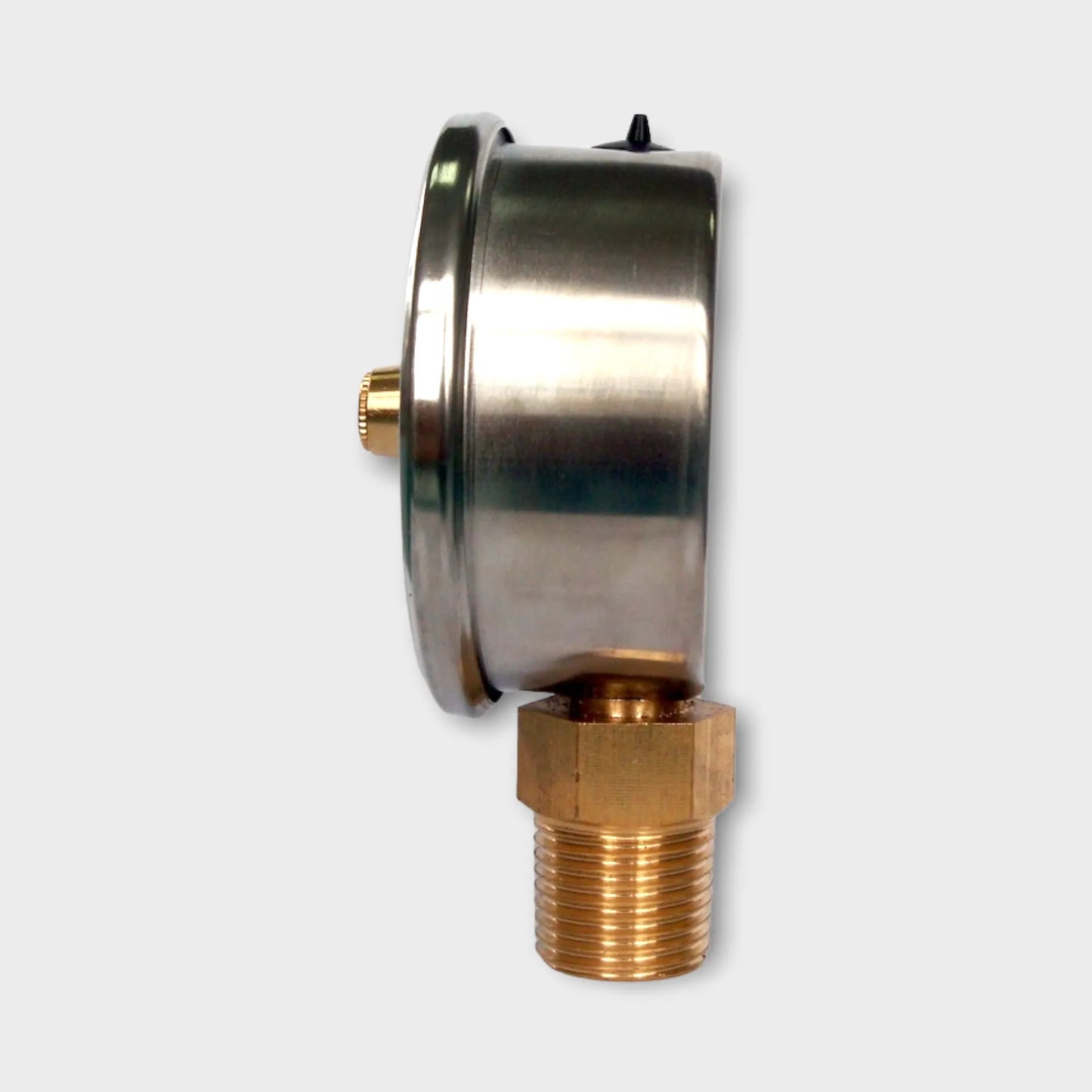Pressure Gauge Accuracy Class 1.0 Red Needle Brass Connection 6 Bar-side