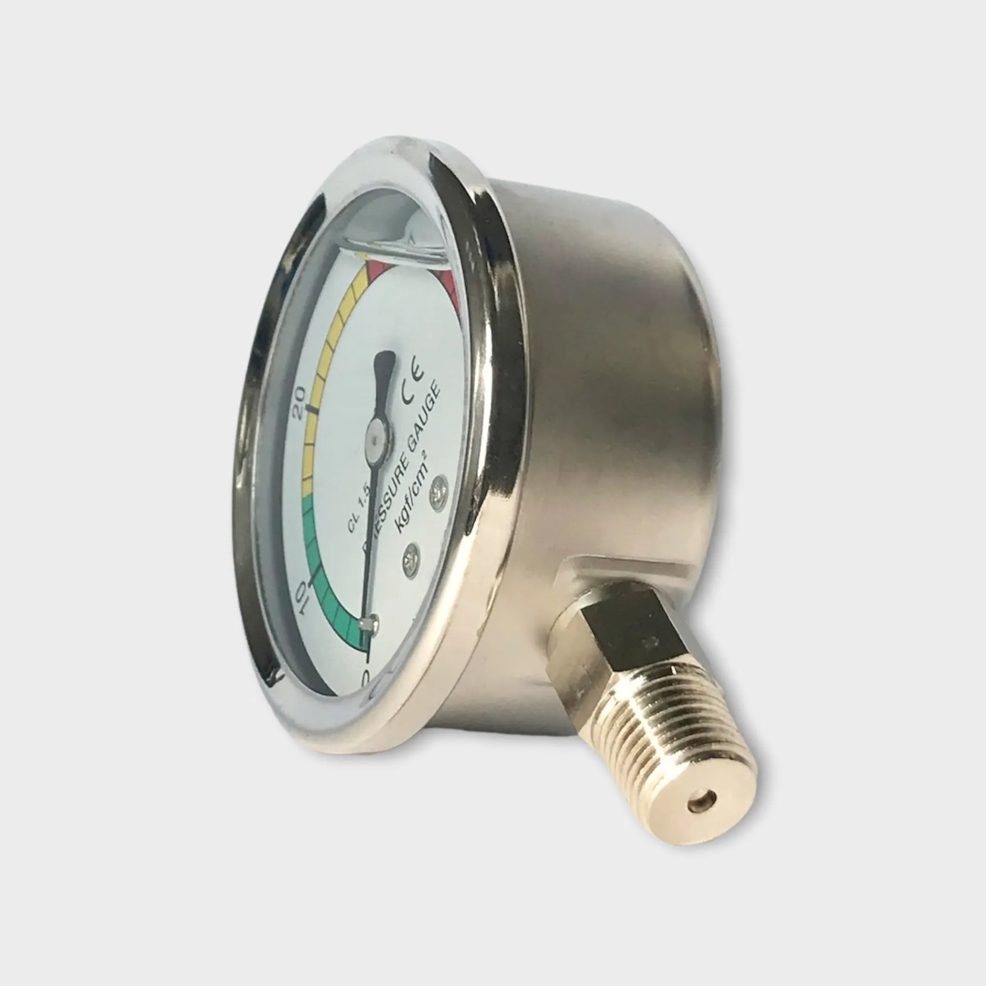 63mm Bottom Mounted Pressure Gauge 50 KG/CM2 Flow Manometer-side