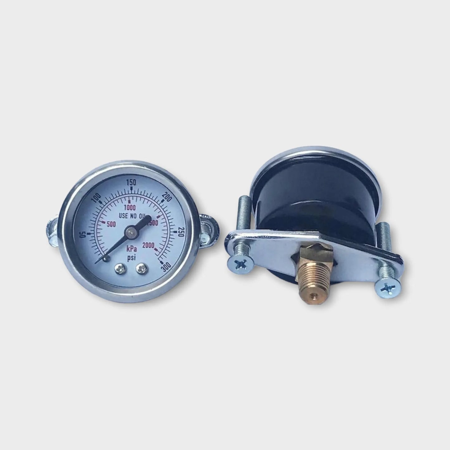 1.5" Pressure Gauge Mounting Bracket Center Back Entry 300 Psi-multi-angle