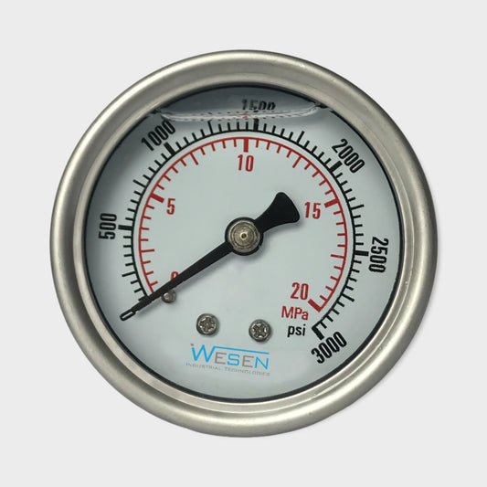 Pressure Gauge On Boiler Dual Scale Oil Filled Air Pressure Gauge