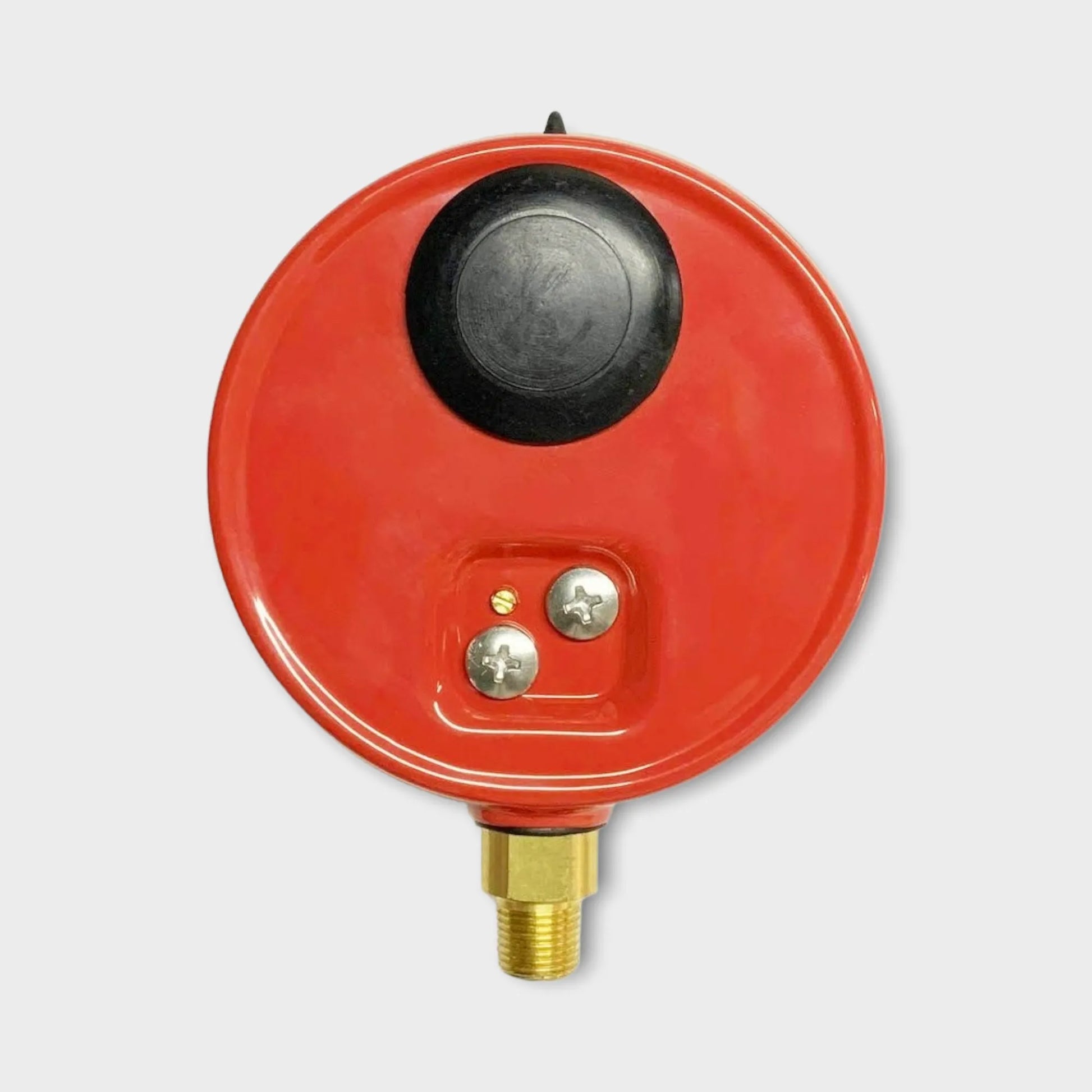 R407C Pressure Gauge Red Painted Case With Liquid Filled Radial Mount Manometer-back