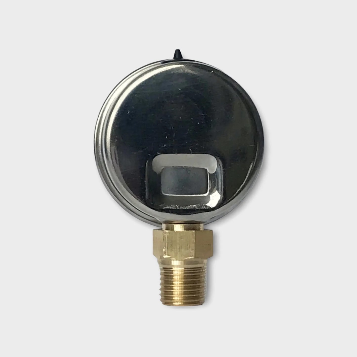 stainless steel pressure gauge back view