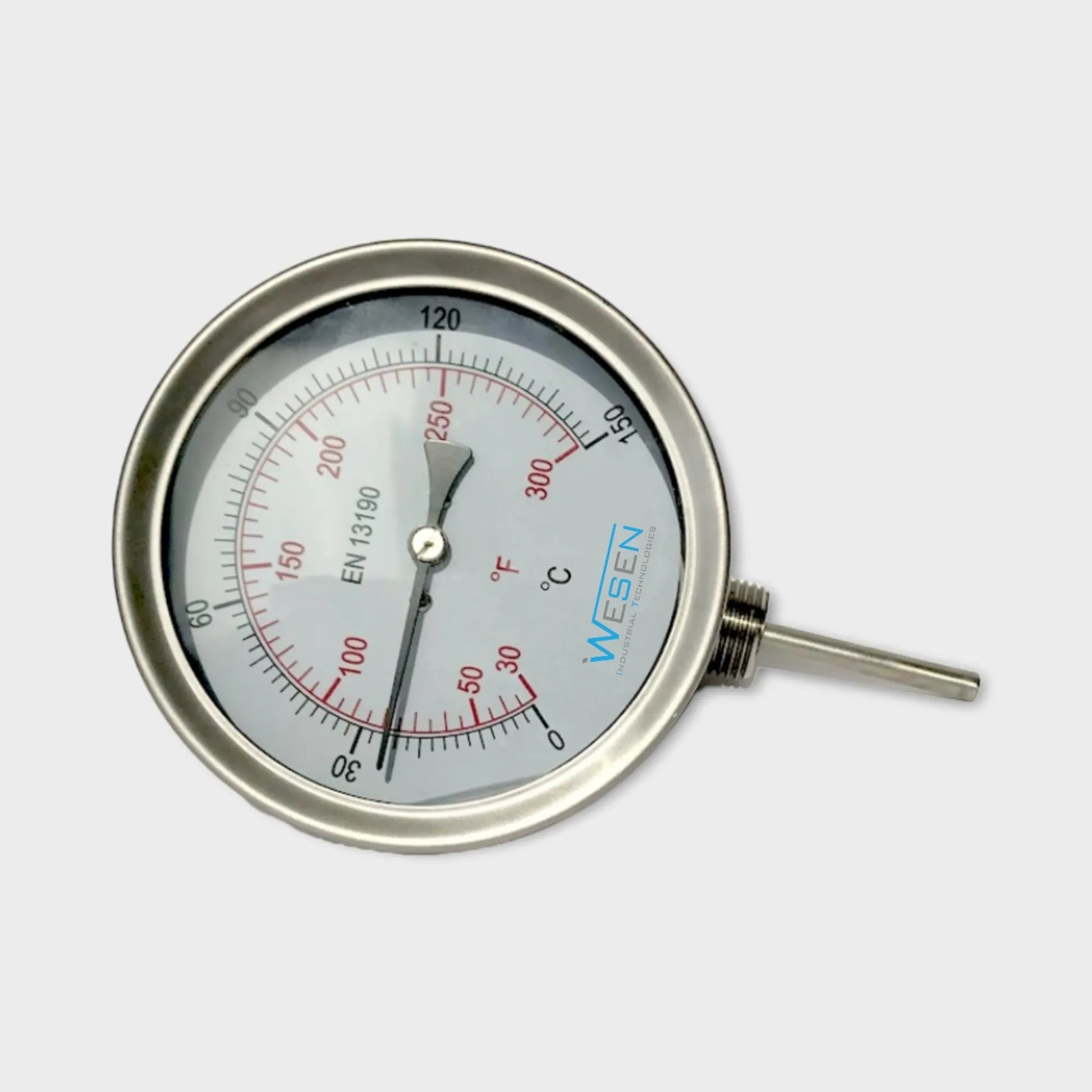Temperature Gauge On Water Heater Universal Joint Mounting 4" Dial-face
