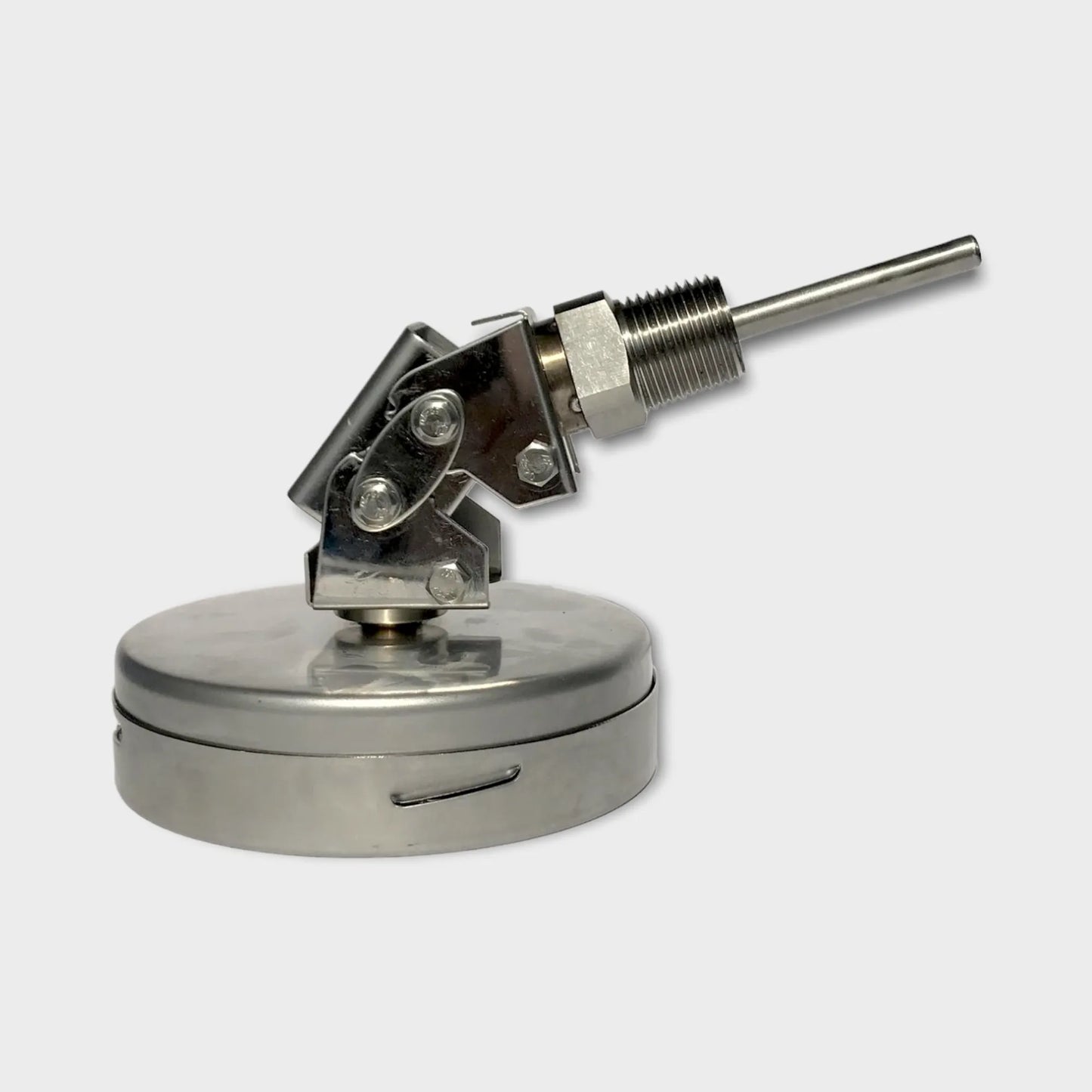 Temperature Gauge On Water Heater Universal Joint Mounting 4" Dial-side structure