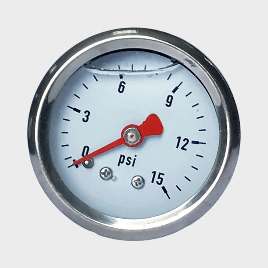 Pressure Gauge Water Press H2O Manometer 15 Psi
