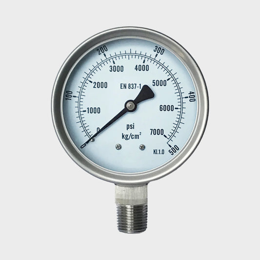 Pressure Gauge Boiler 500 Kg/cm2 7000 Psi Manometre