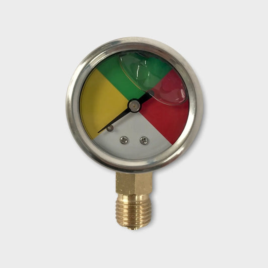 Custom Color Dial Fitting Oil Pressure Gauge On Well Pump