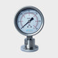 Diaphragm Sealed Pressure Gauge 80mm Glycerin Filled Stainless Steel Manometer