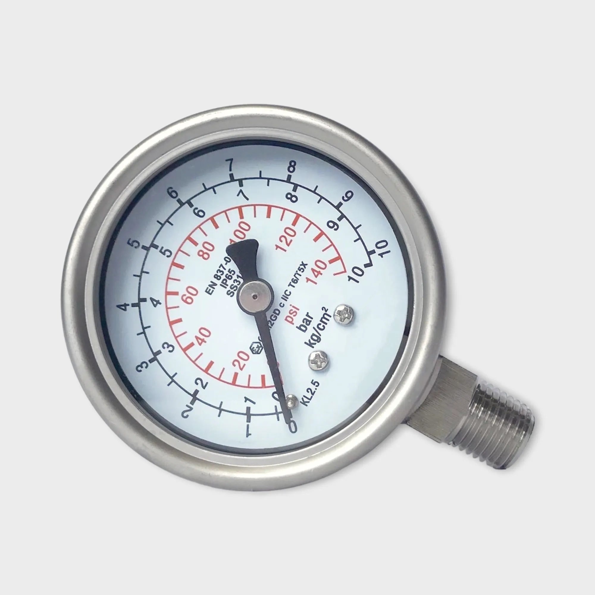 Manometer 10 bar Bottom Connection – WESEN