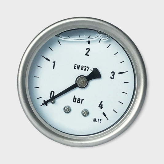 Pressure Gauge for Water 4 Bar Range 2.5 Inch Liquid Manometer