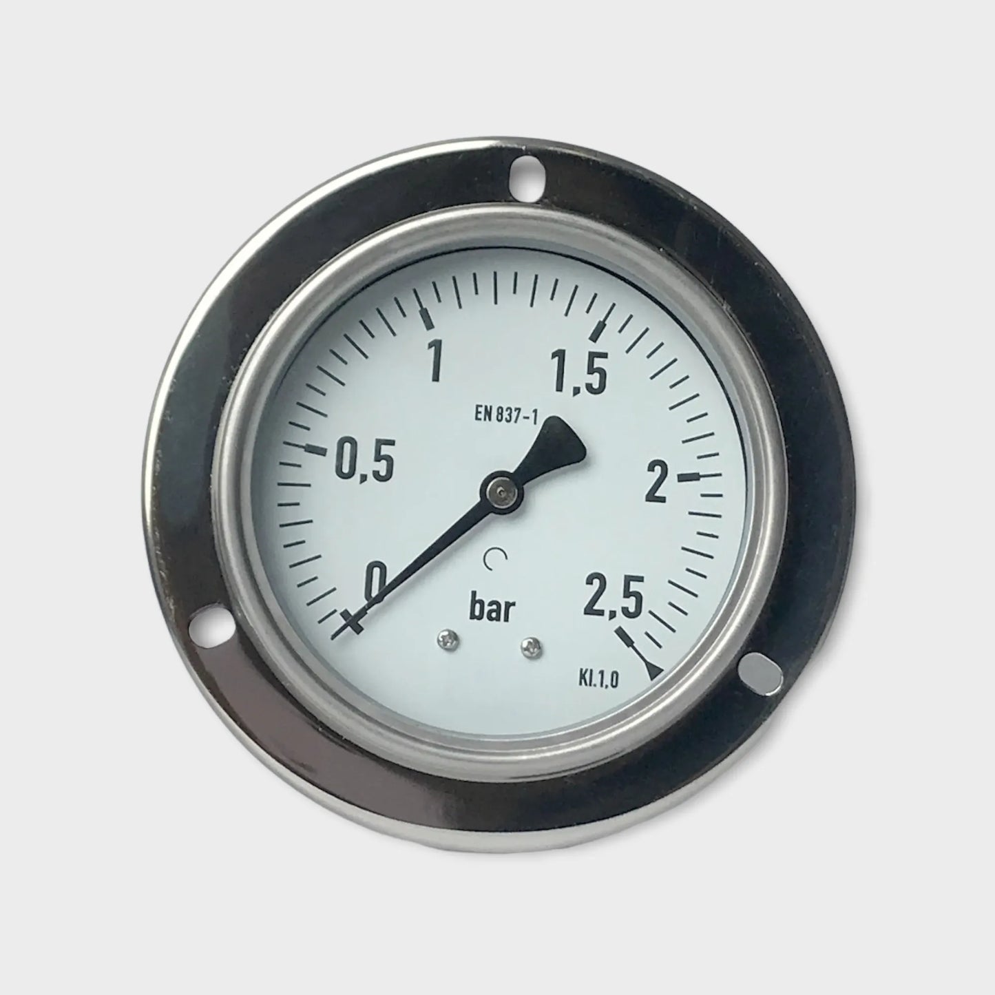 Pressure Gauge 1/2 NPT Panel Mount All Stainless Steel Material Flange