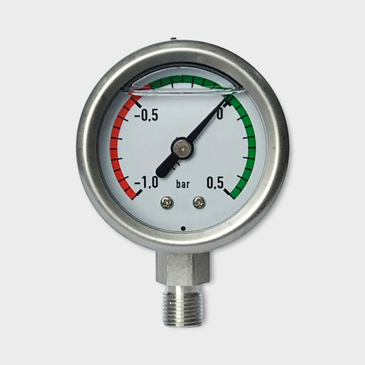 Pressure Gauge 0 5 bar 40mm Vacuum Manometer Air Glycerin Filling