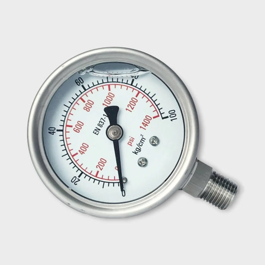 WESEN HVAC Manometer Stainless Steel Pressure Gauge 100 bar